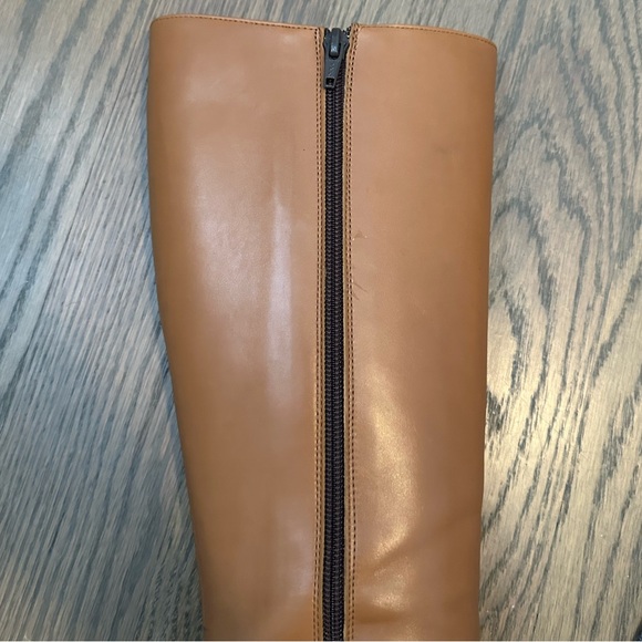 Vintage MaxMara Leather Tall Heeled Boots - sz 8 - Picture 5 of 13